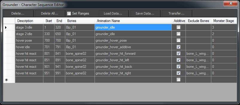 Character Sequence Editor